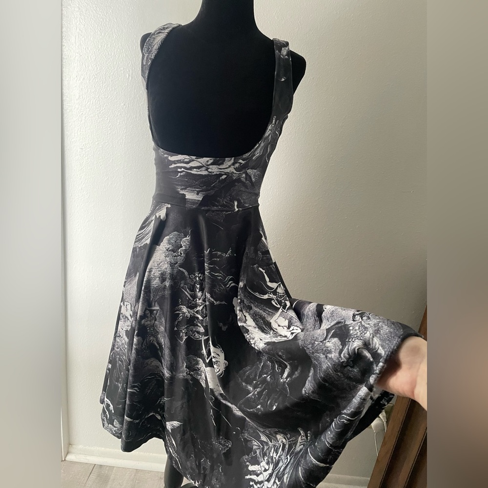 Blackmilk Doré print of Dante’s inferno mini/midi dress